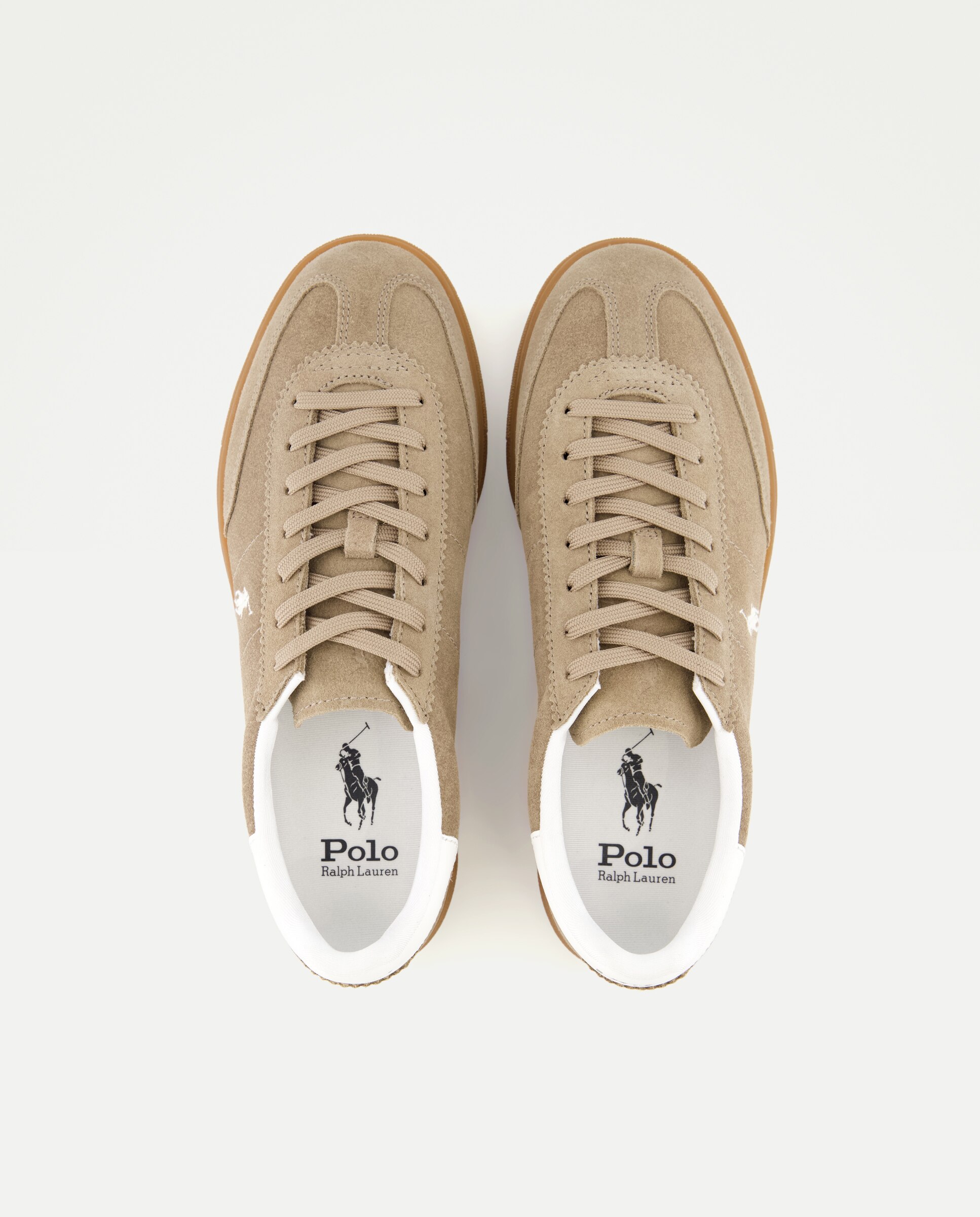 Zapatillas de hombre de ante Dirty Buck y Blanco lavado Deck - Polo Ralph Lauren - Beige Beige-6