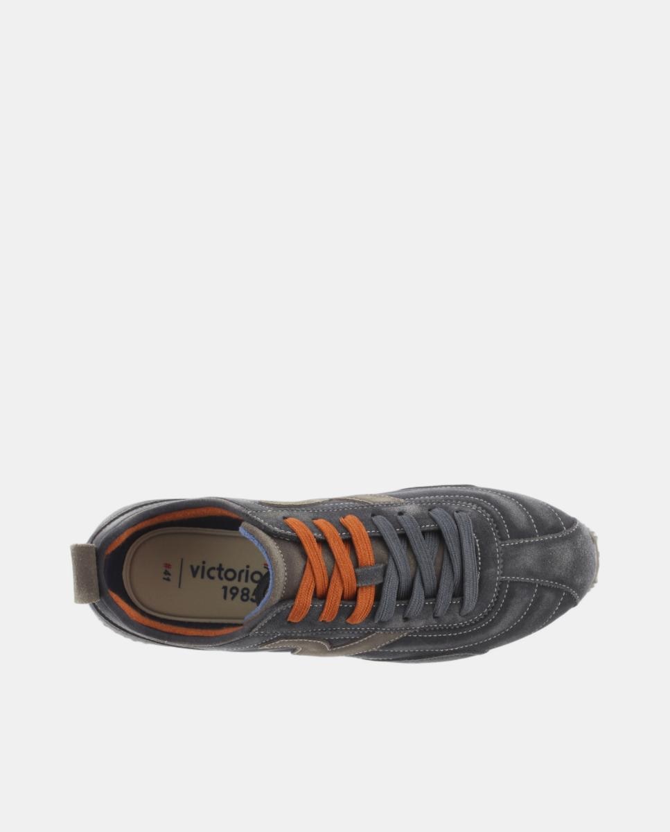 Sapatilhas Desportivas Unissexo de Croute com Atacadores Bicolor Azuis-4