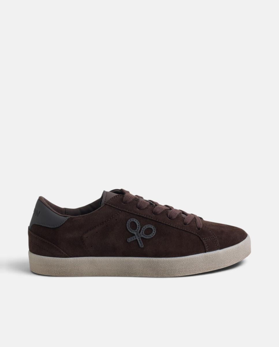 Imagen 0 de Zapatilla serraje desgastada marron Marrón
