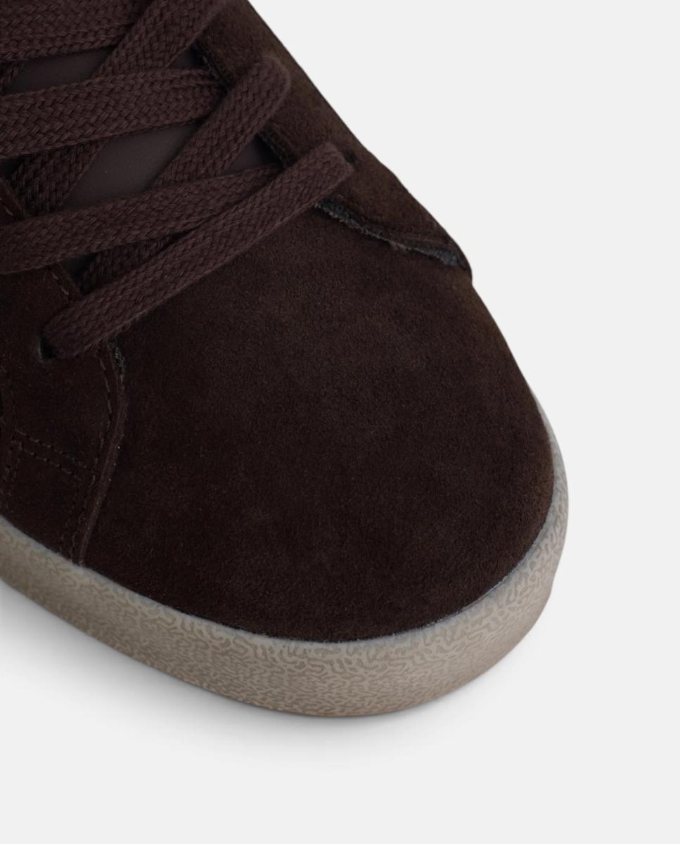 Zapatilla serraje desgastada marron - Silbon - Marrón Marrón-5