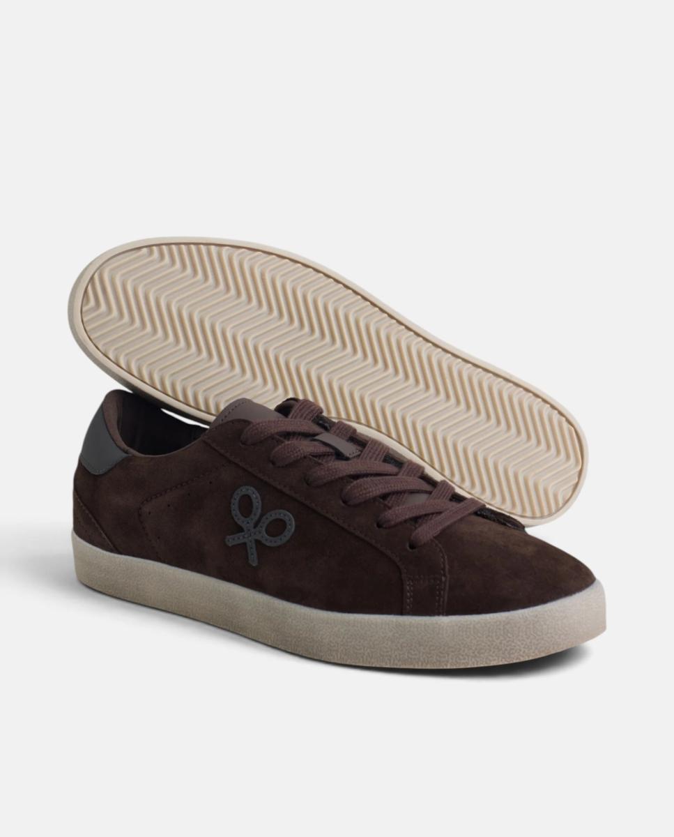 Zapatilla serraje desgastada marron - Silbon - Marrón Marrón-6