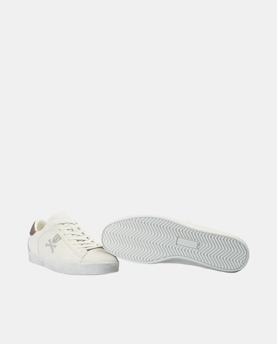 Zapatillas de hombre bajas clásicas de ante - Scalpers - Rojo Granate Rojo Granate-5