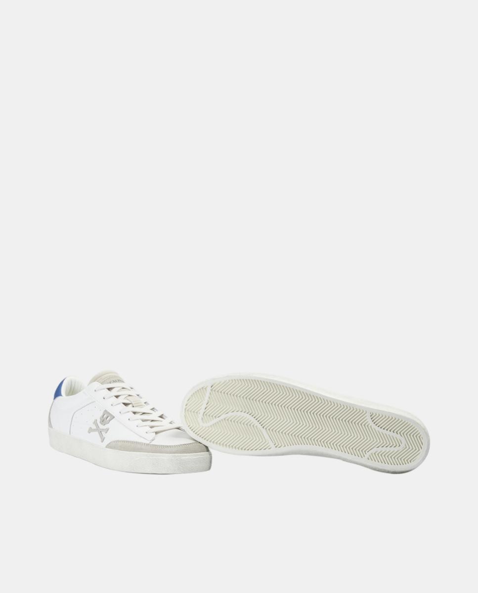 Imagen 2 de Zapatillas de hombre bajas clásicas de napa - Scalpers - Blanco Blanco