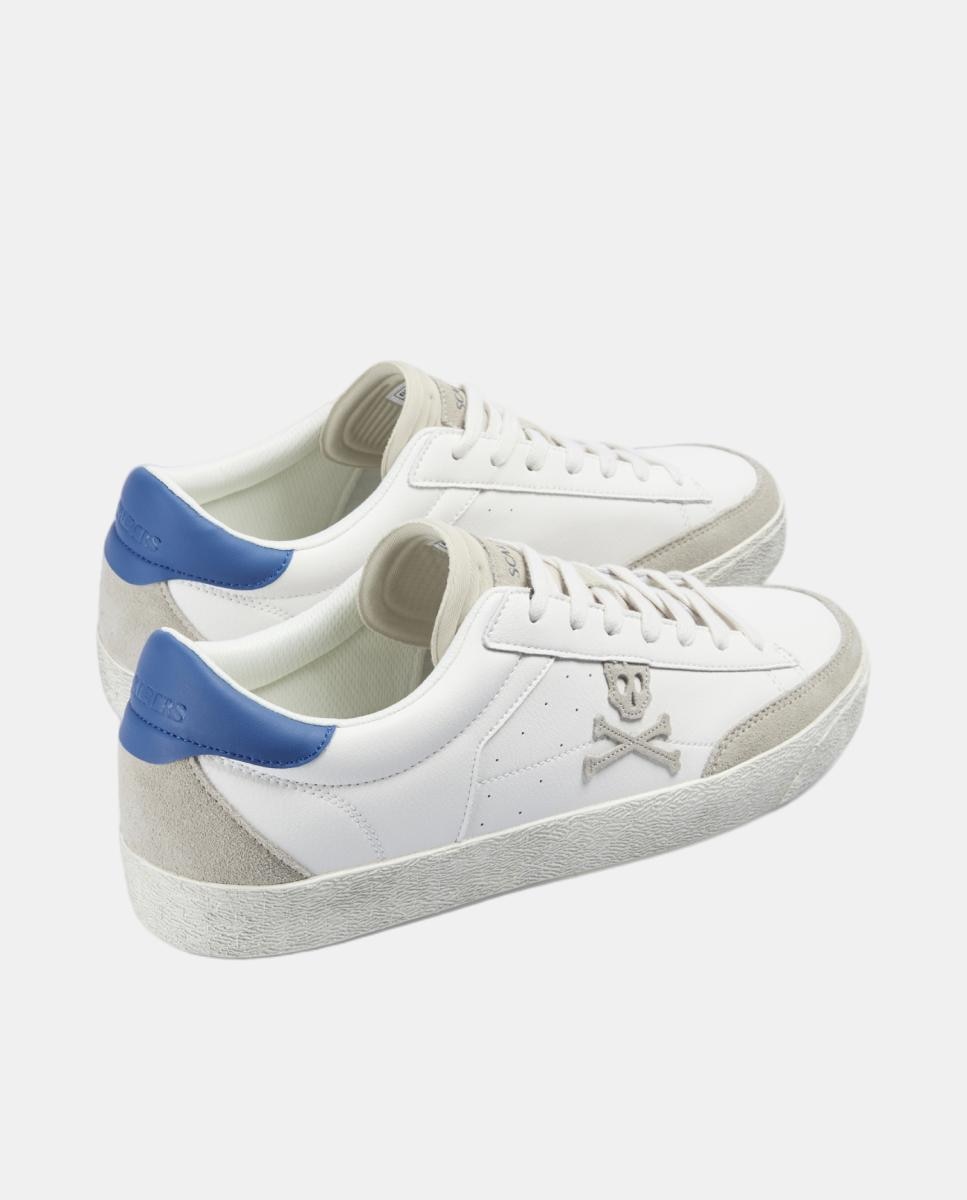 Imagen 4 de Zapatillas de hombre bajas clásicas de napa - Scalpers - Blanco Blanco