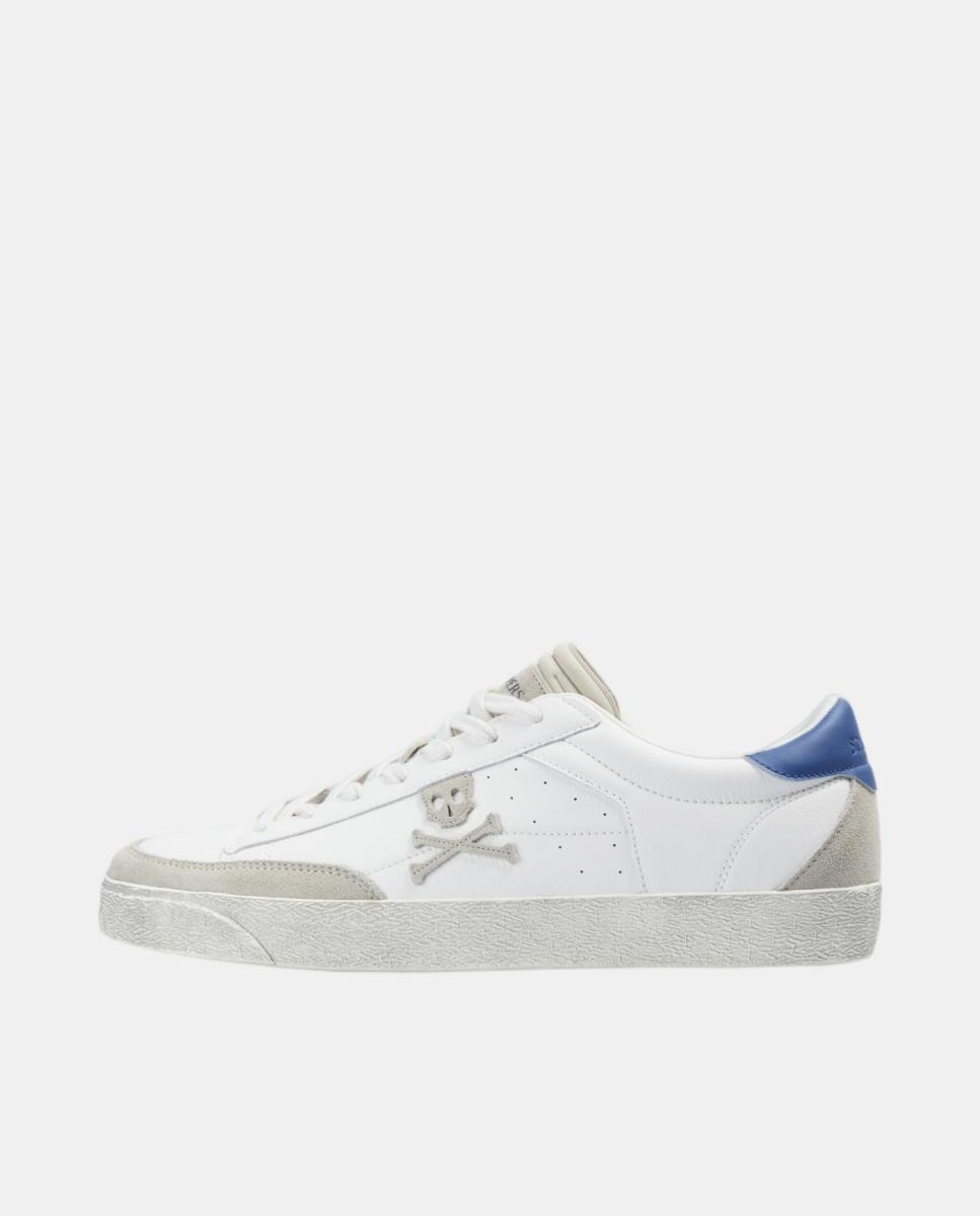 Imagen 5 de Zapatillas de hombre bajas clásicas de napa - Scalpers - Blanco Blanco