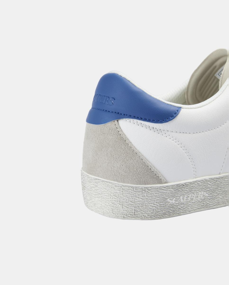 Imagen 8 de Zapatillas de hombre bajas clásicas de napa - Scalpers - Blanco Blanco