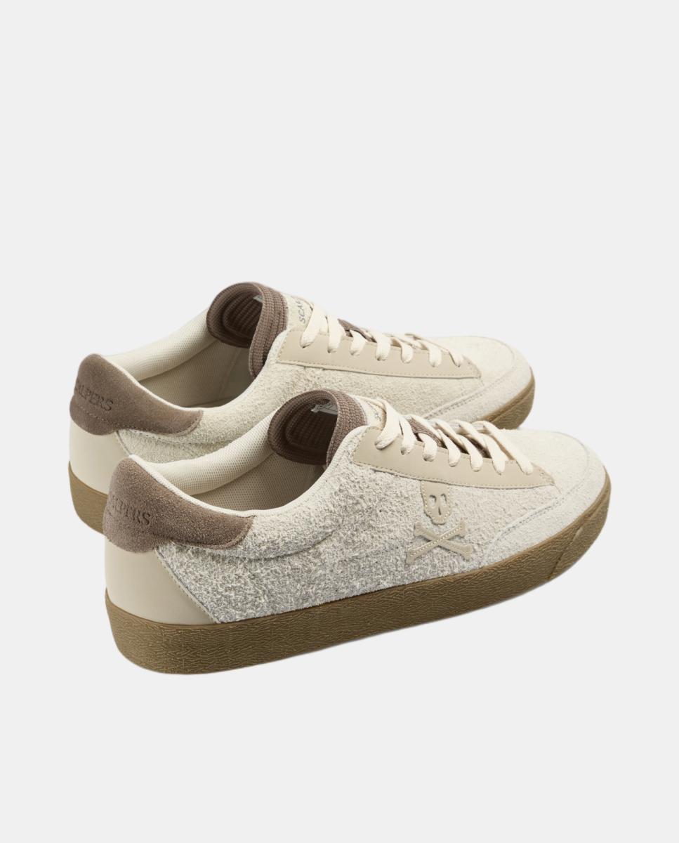 Zapatillas de hombre bajas clásicas de ante - Scalpers - Grises Grises-4