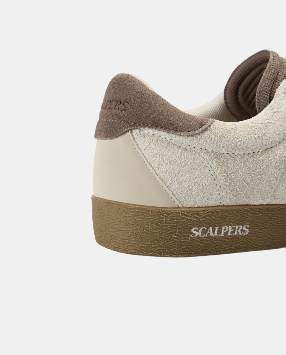 Zapatillas de hombre bajas clásicas de ante - Scalpers - Grises Grises-8