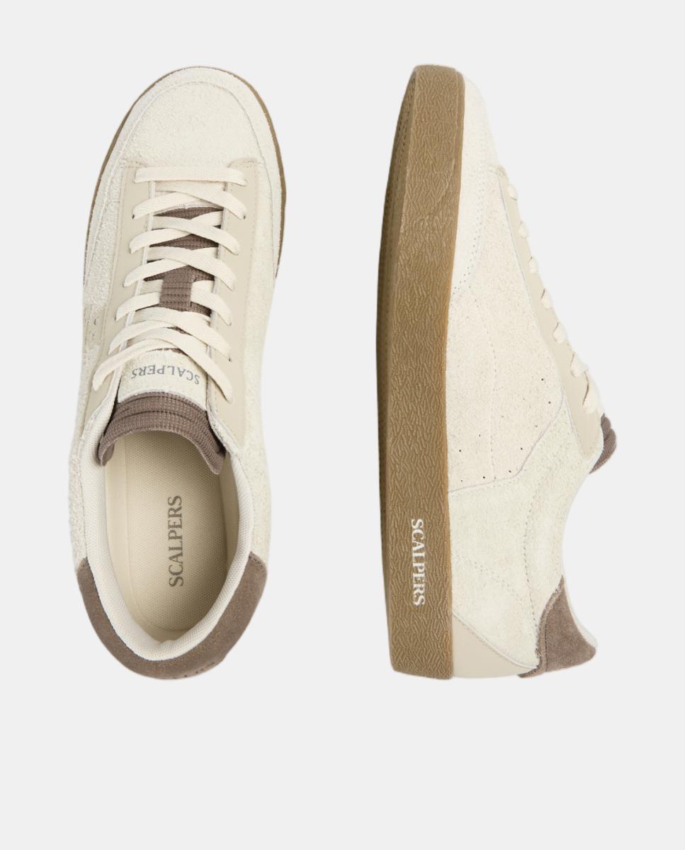 Zapatillas de hombre bajas clásicas de ante - Scalpers - Grises Grises-9