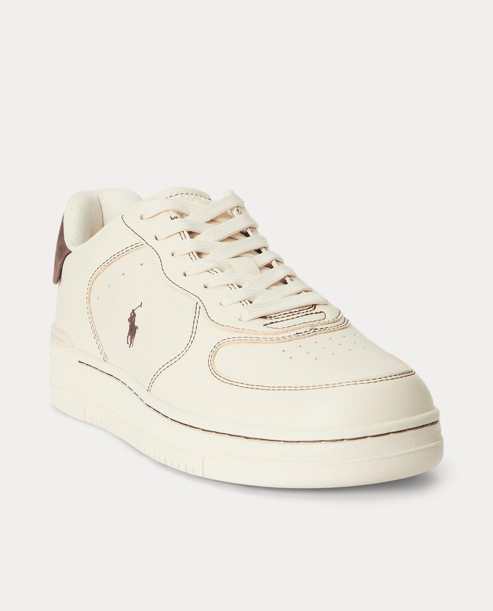 Imagen 2 de Zapatillas MASTERS CRT de hombre tipo basket bajas piel. - Polo Ralph Lauren - Marrón oscuro Marrón oscuro
