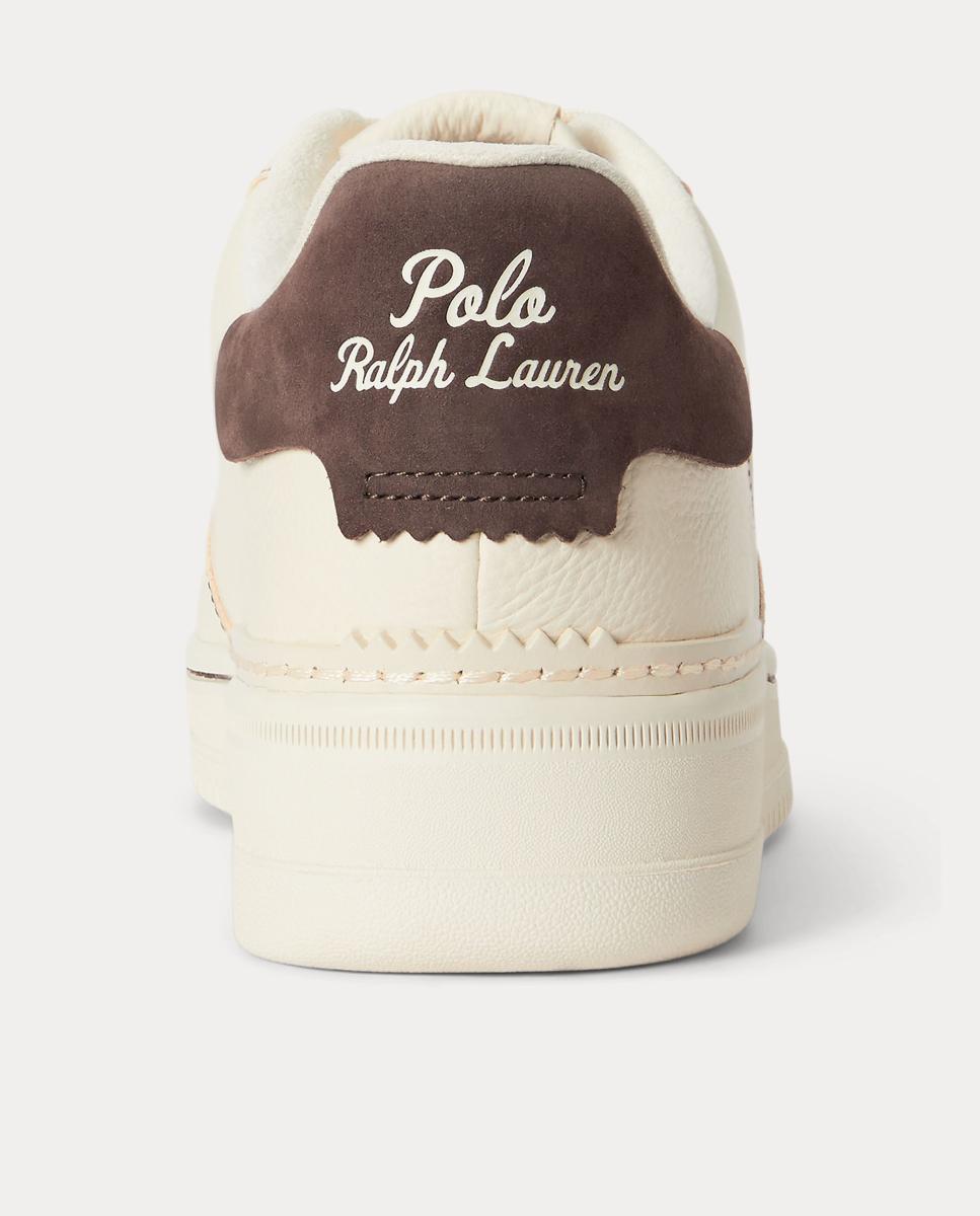 Imagen 3 de Zapatillas MASTERS CRT de hombre tipo basket bajas piel. - Polo Ralph Lauren - Marrón oscuro Marrón oscuro