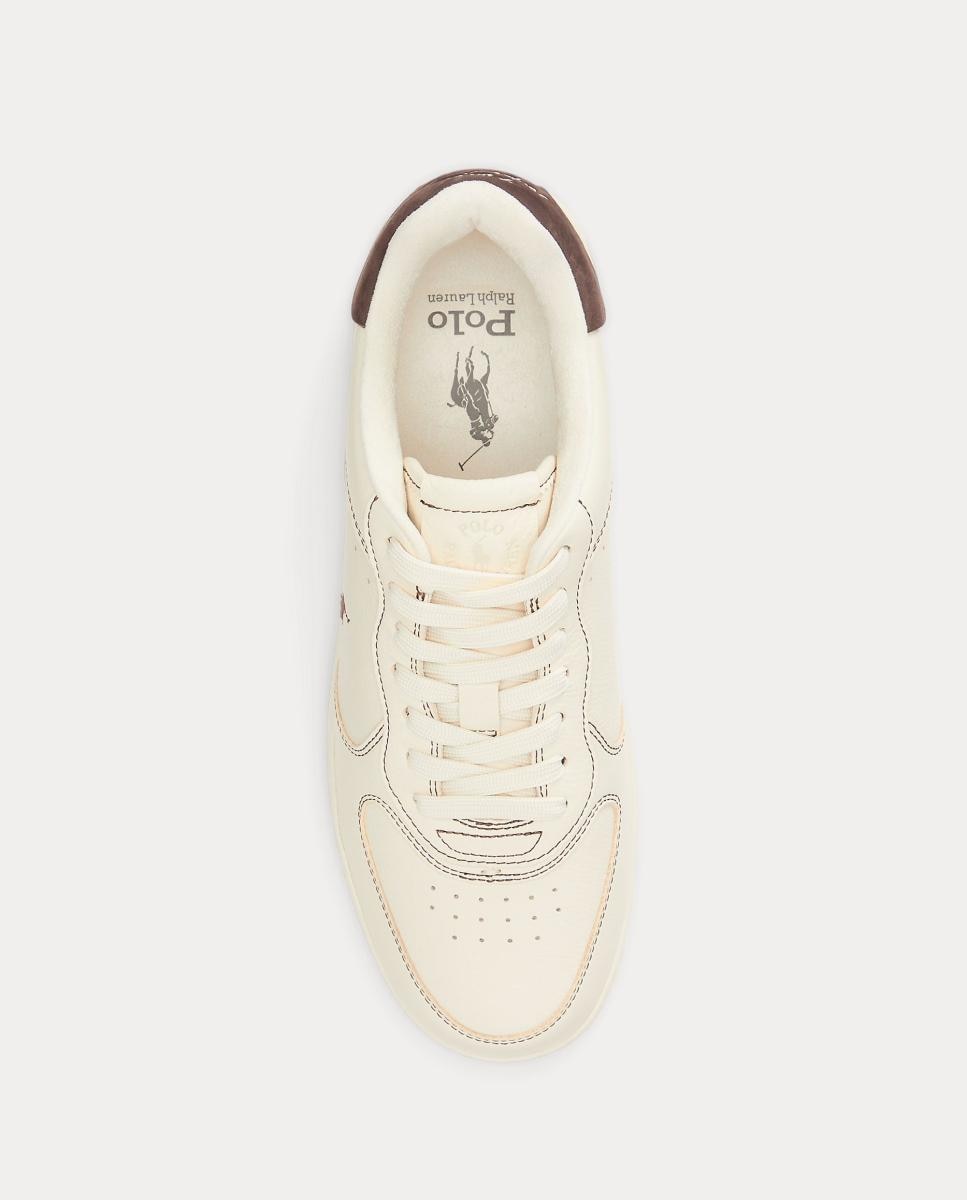 Imagen 4 de Zapatillas MASTERS CRT de hombre tipo basket bajas piel. - Polo Ralph Lauren - Marrón oscuro Marrón oscuro