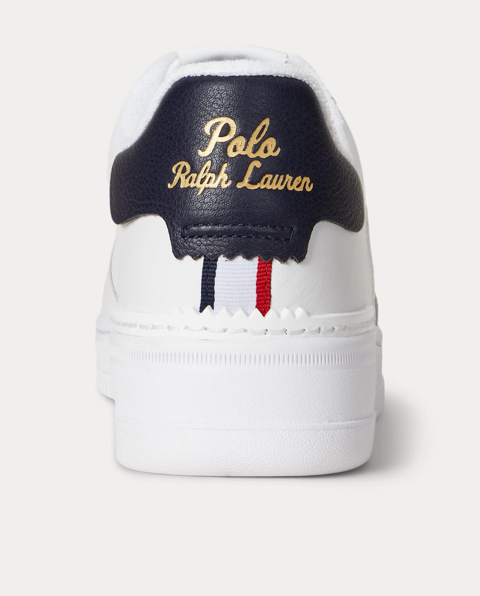 Sapatilhas Baixas Masters CRT Tipo Basquetebol em Pele Branco-marfim-4