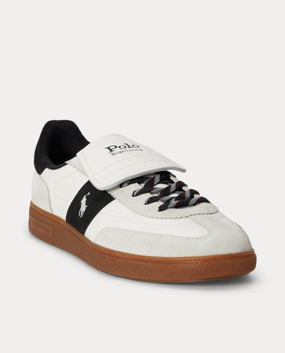 Zapatillas BEDFORD de hombre tipo casco bajas piel. - Polo Ralph Lauren - Blanco roto Blanco roto-2