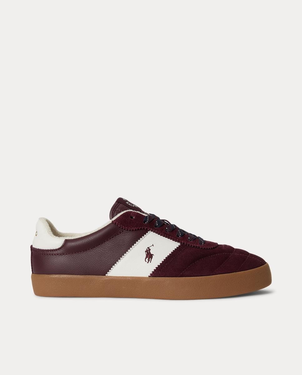 Imagen 1 de Zapatillas HRT III de hombre tipo casco bajas piel. Rojo Granate