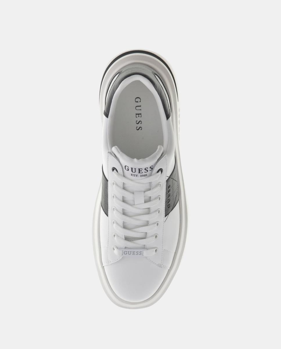 Imagen 8 de Zapatilla baja de hombre - Guess - Blanco Blanco