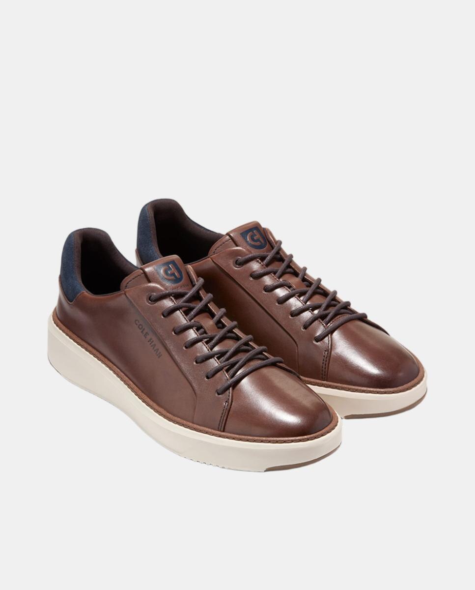 Zapatillas deportivas de hombre confeccionadas en cuero ligero - Cole Haan - Marrón Marrón-4