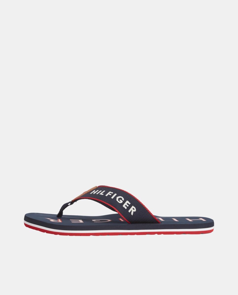 Sandalias de hombre con logo - Tommy Hilfiger - Azul marino Azul marino-3