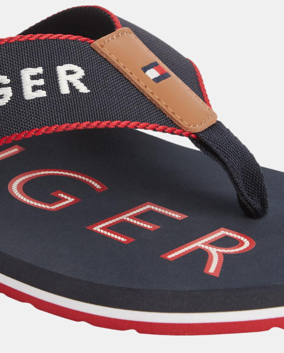 Sandalias de hombre con logo - Tommy Hilfiger - Azul marino Azul marino-4