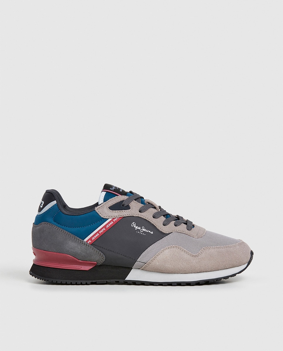 Sapatilhas London Brick em Combinação de Cores - Azul-Marinho/Cinzento/Azul-Escuro Multicolor-7