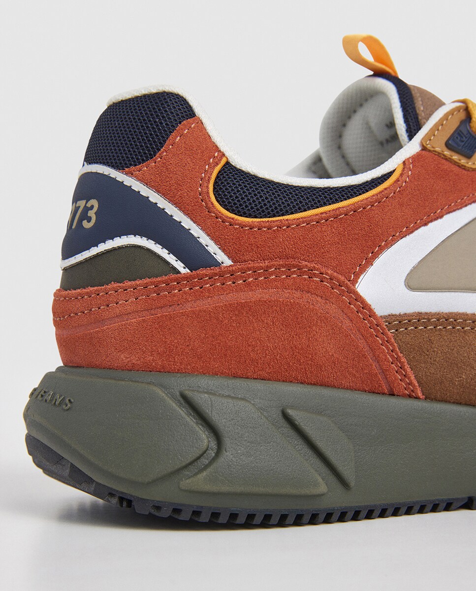 Sapatilhas Marlon Sports em Combinação de Material e Cor Multicolor-4