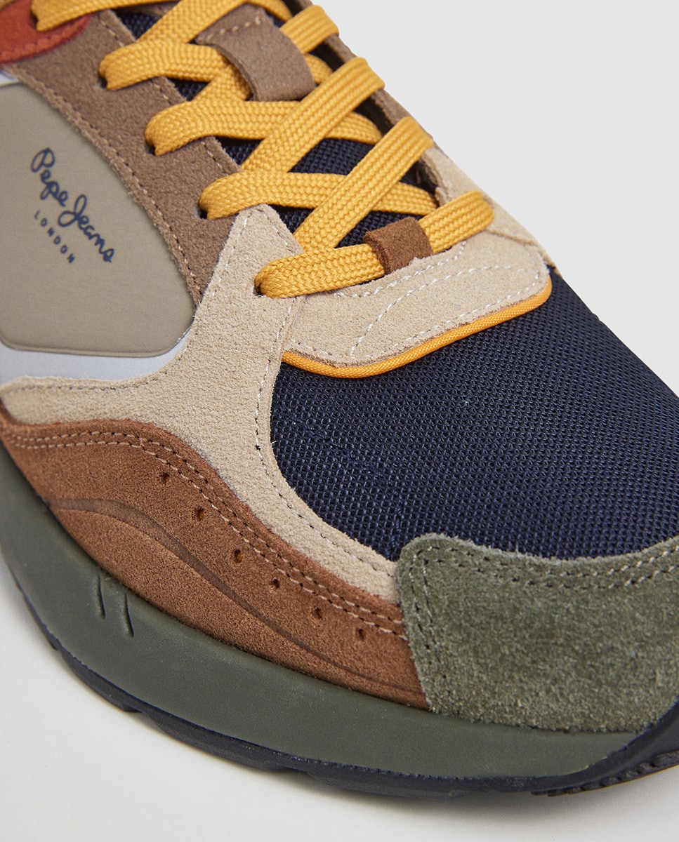 Sapatilhas Marlon Sports em Combinação de Material e Cor Multicolor-5