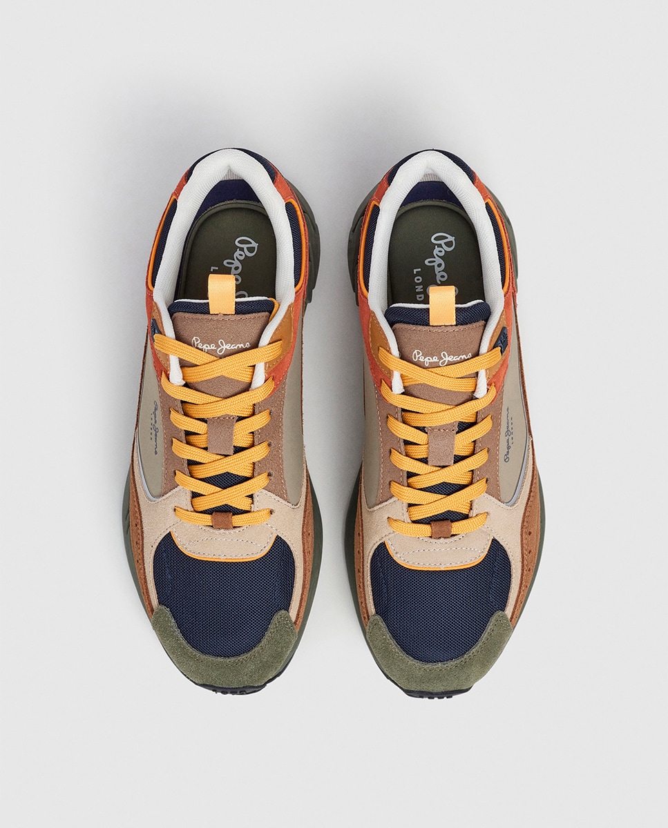 Sapatilhas Marlon Sports em Combinação de Material e Cor Multicolor-8