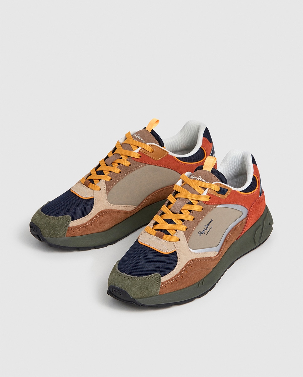 Sapatilhas Marlon Sports em Combinação de Material e Cor Multicolor-9