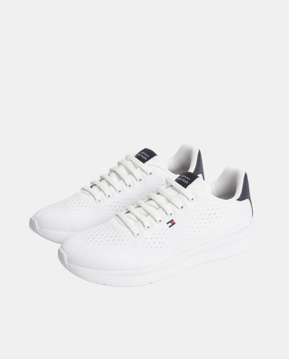 Sapatilhas Runner Ultraligeiras com Bandeira Branco-2