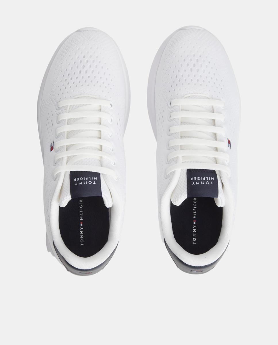 Sapatilhas Runner Ultraligeiras com Bandeira Branco-5