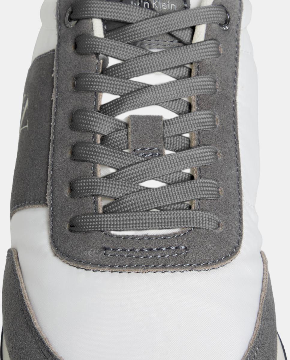 Zapatillas runner nylon y ante Calvin Klein - Grises Grises-5