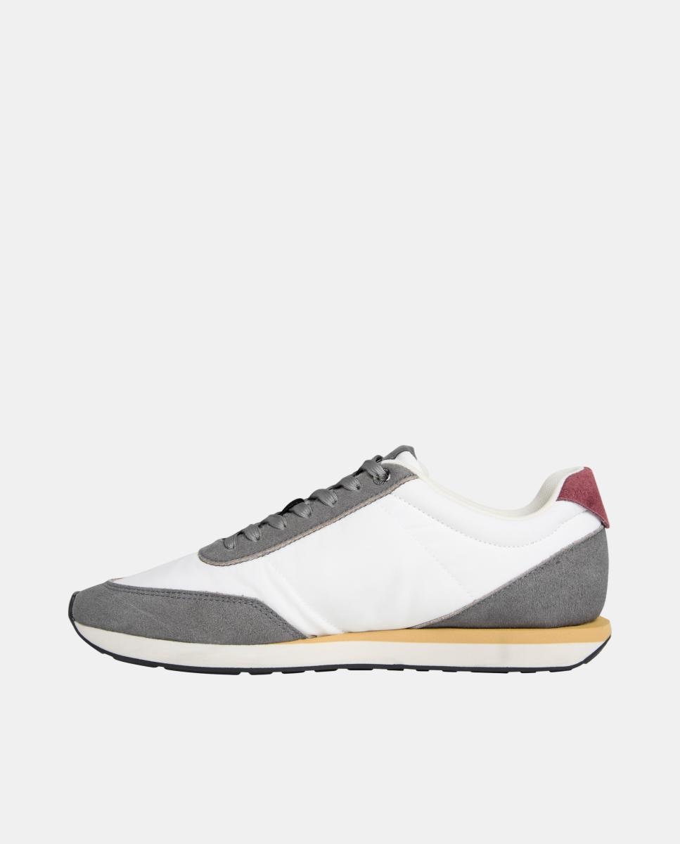 Zapatillas runner nylon y ante Calvin Klein - Grises Grises-6