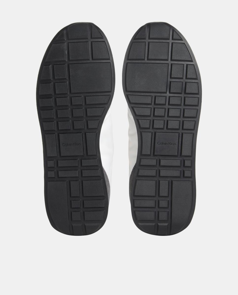 Zapatillas runner nylon y ante Calvin Klein - Grises Grises-7