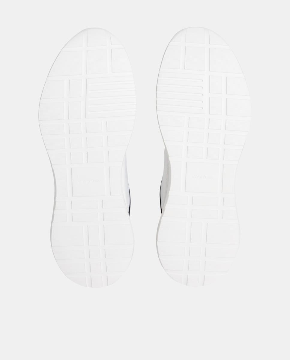 Zapatillas runner ultraligeras ante y nylon Calvin Klein - Blanco Blanco-5