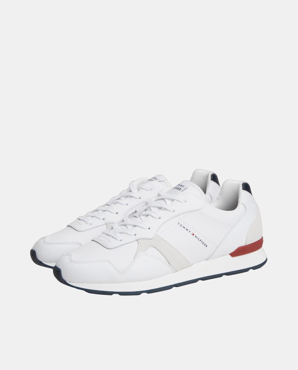Zapatilla runner TH de piel - Tommy Hilfiger - Blanco Blanco-2