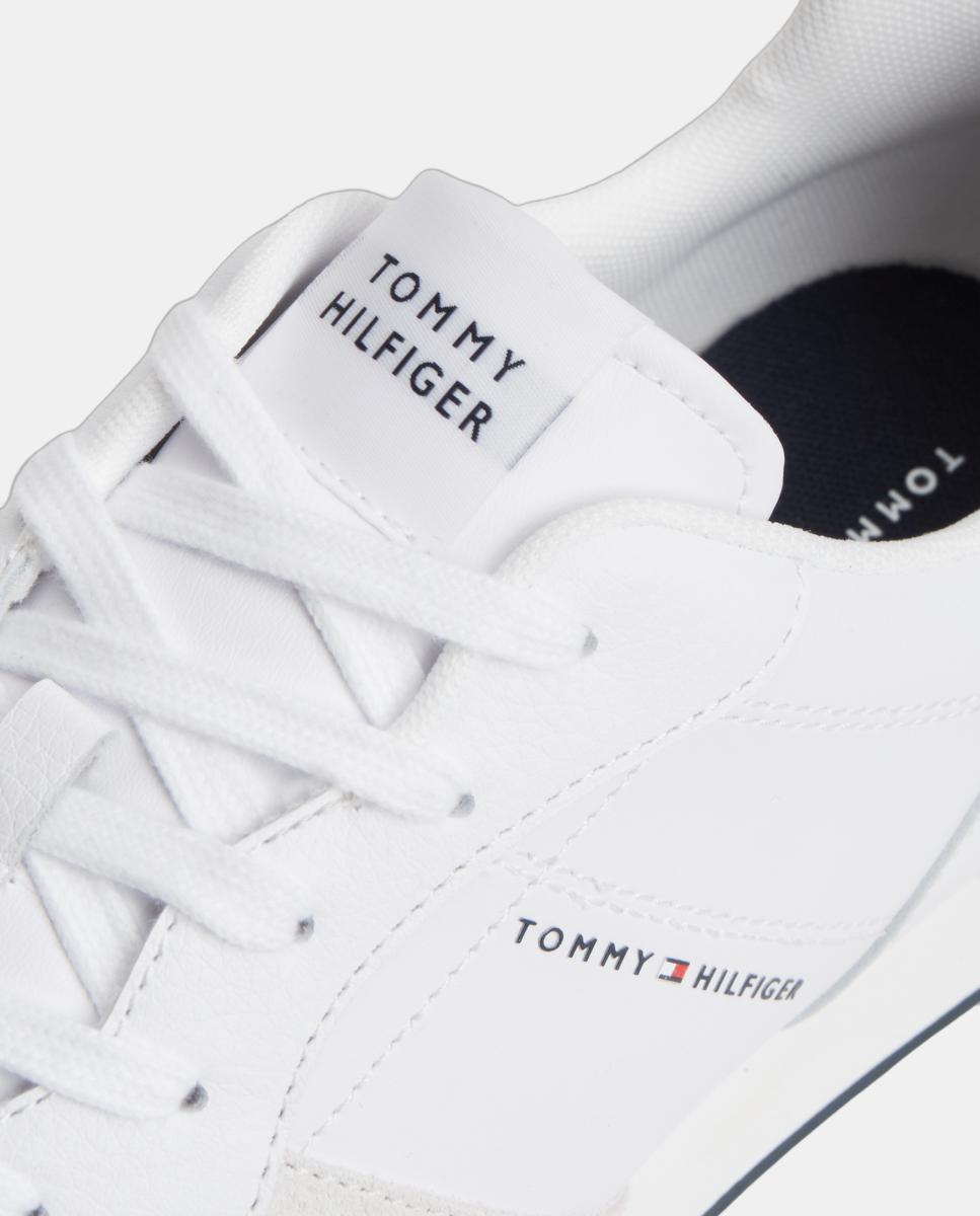 Zapatilla runner TH de piel - Tommy Hilfiger - Blanco Blanco-3