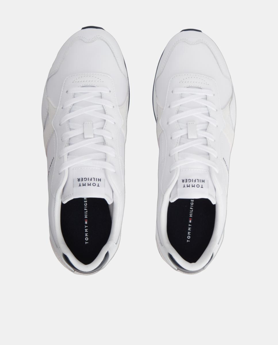Zapatilla runner TH de piel - Tommy Hilfiger - Blanco Blanco-4