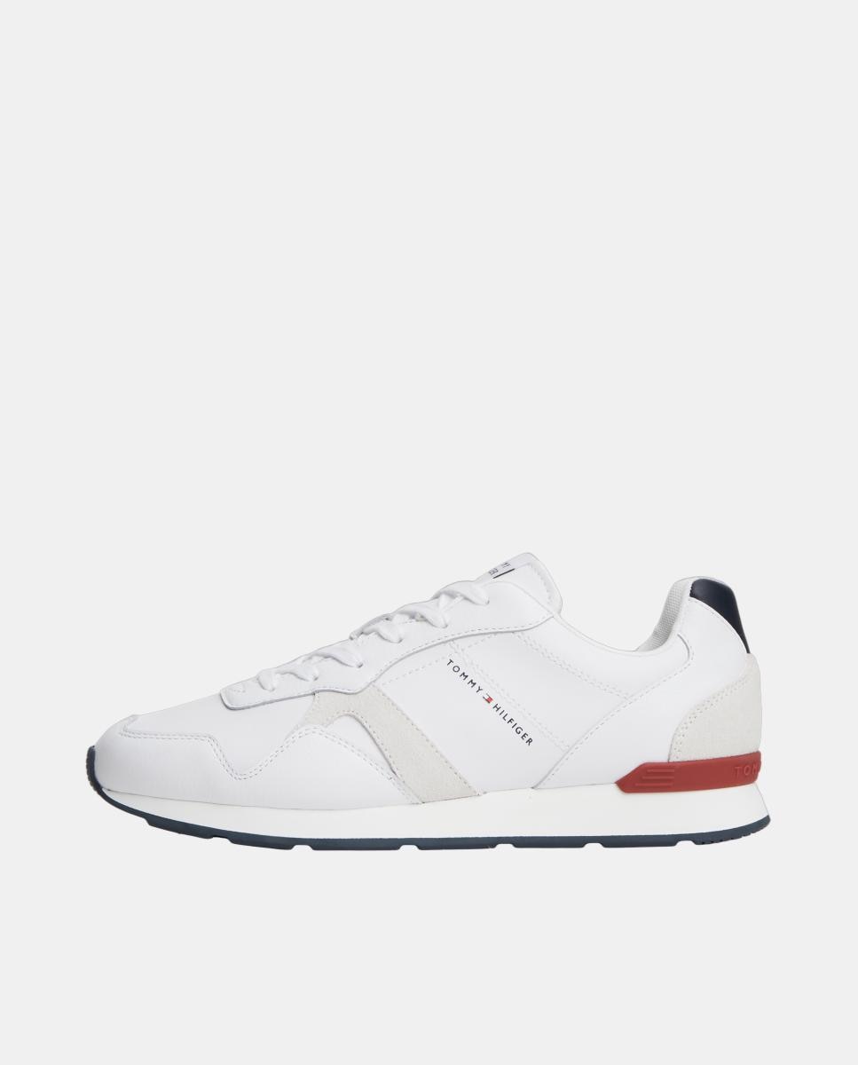 Zapatilla runner TH de piel - Tommy Hilfiger - Blanco Blanco-5