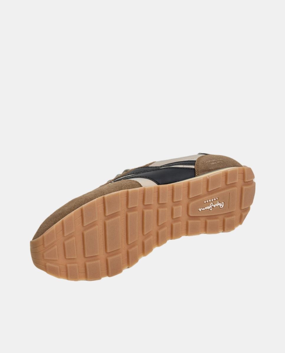 Sapatilhas Leves e Informais de Estilo Retro Castanho taupe-4
