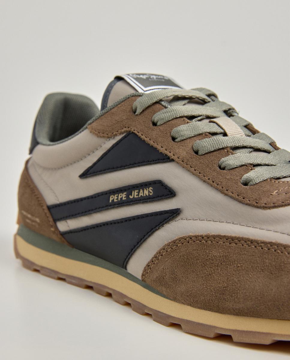Sapatilhas Leves e Informais de Estilo Retro Castanho taupe-5