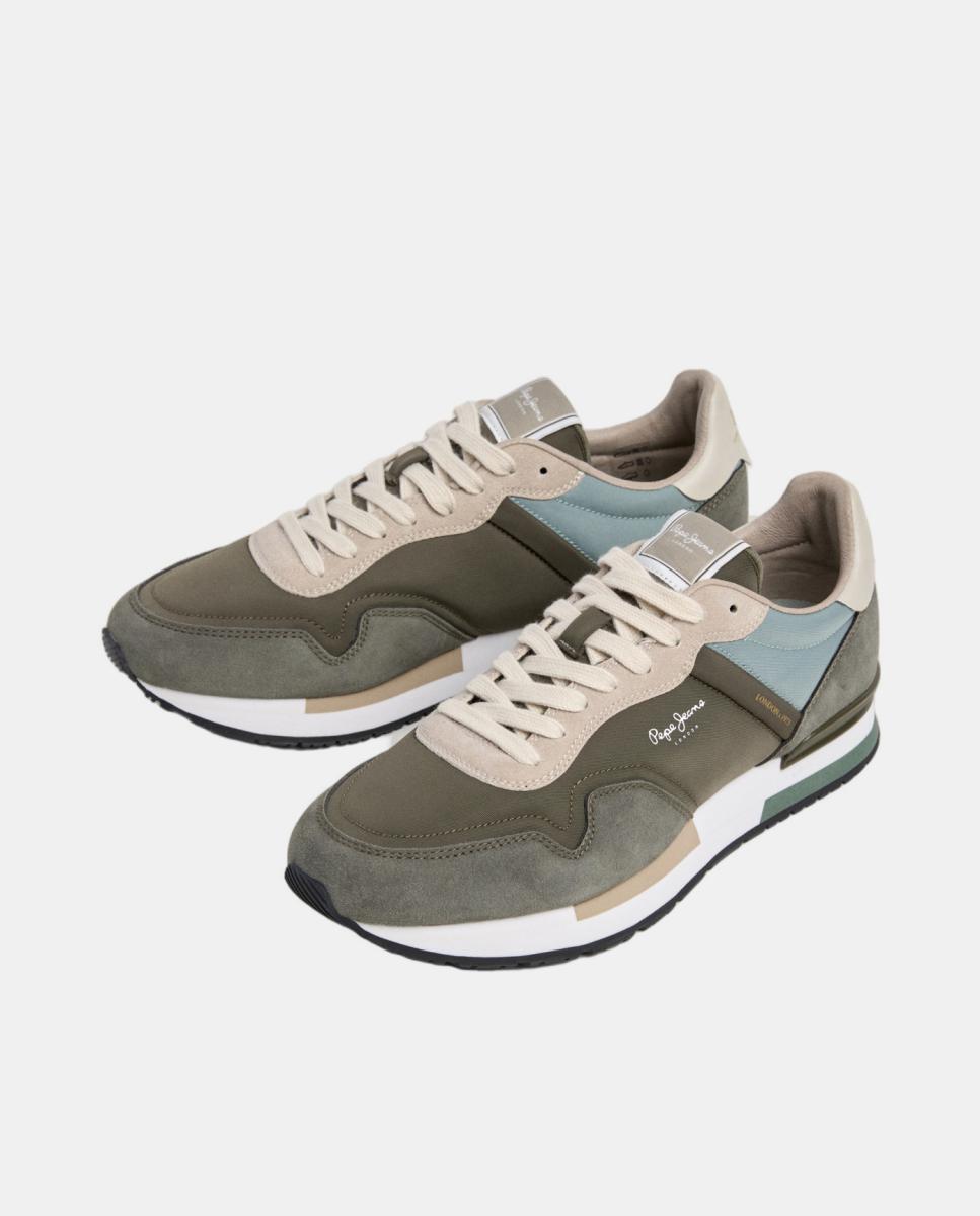 Zapatilla de estilo running con silueta moderna - Pepe Jeans - Verde Oliva Verde Oliva-2