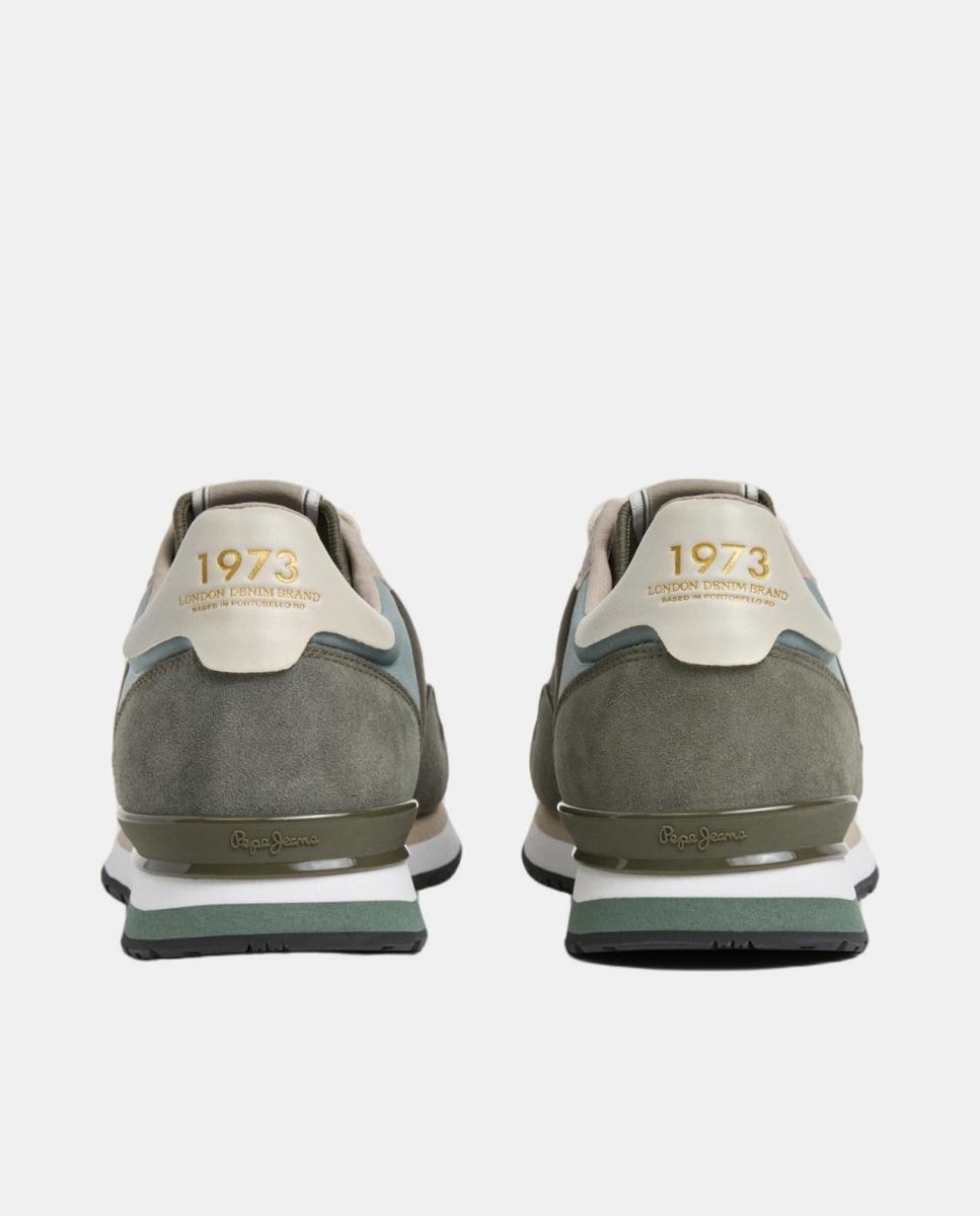Zapatilla de estilo running con silueta moderna - Pepe Jeans - Verde Oliva Verde Oliva-4