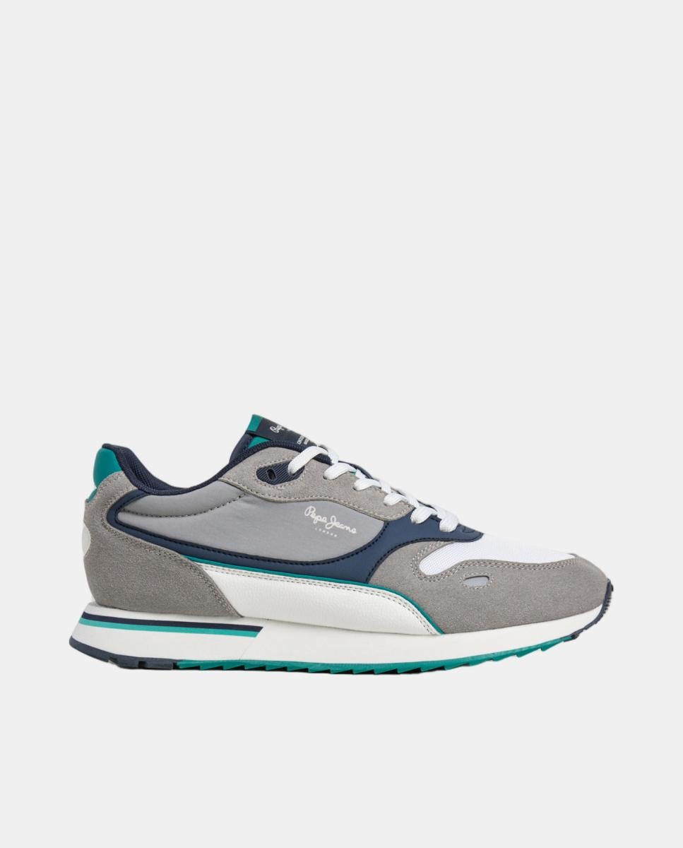 Pepe Jeans - Zapatilla de estilo running con distintas combinaciones de materiales y colores.