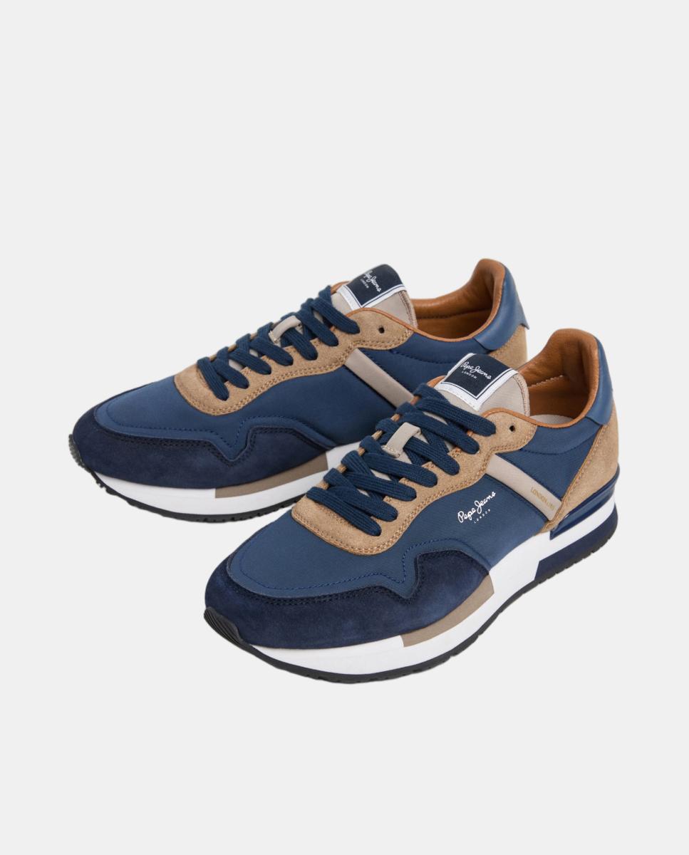 Zapatilla de estilo running con silueta moderna - Pepe Jeans - Azul marino Azul marino-3
