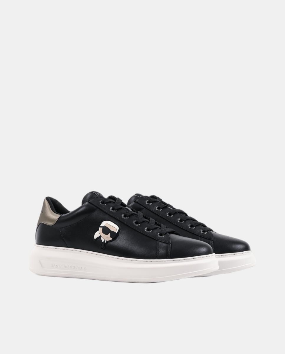 Sapatilhas de Running em Pele Preto-2