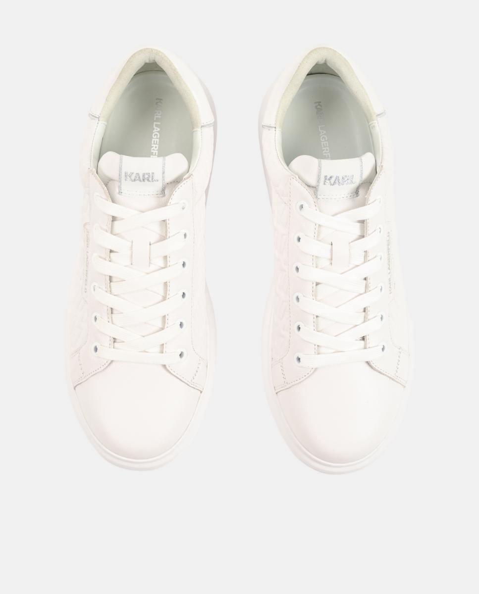 Sapatilhas de Running em Pele Pele Branco-5