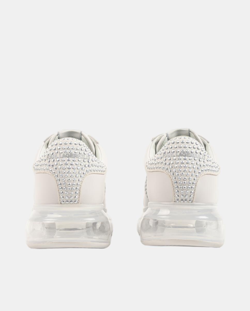 Sapatilhas de Running em Pele Pele Branco-3