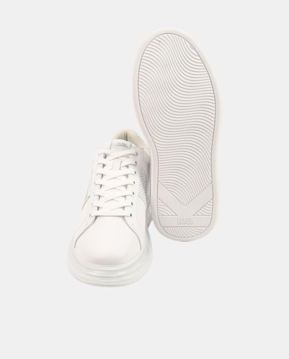 Sapatilhas de Running em Pele Pele Branco-4