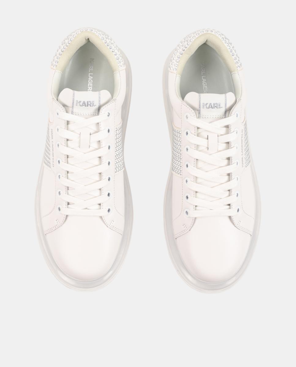 Sapatilhas de Running em Pele Pele Branco-5
