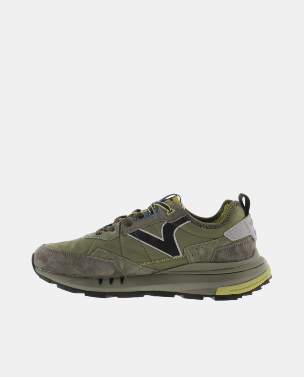 Sapatilhas Desportivas de Nylon com Peças Coloridas e Croute Verdes-3